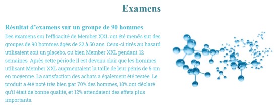 preuves scientifiques résultats member xxl